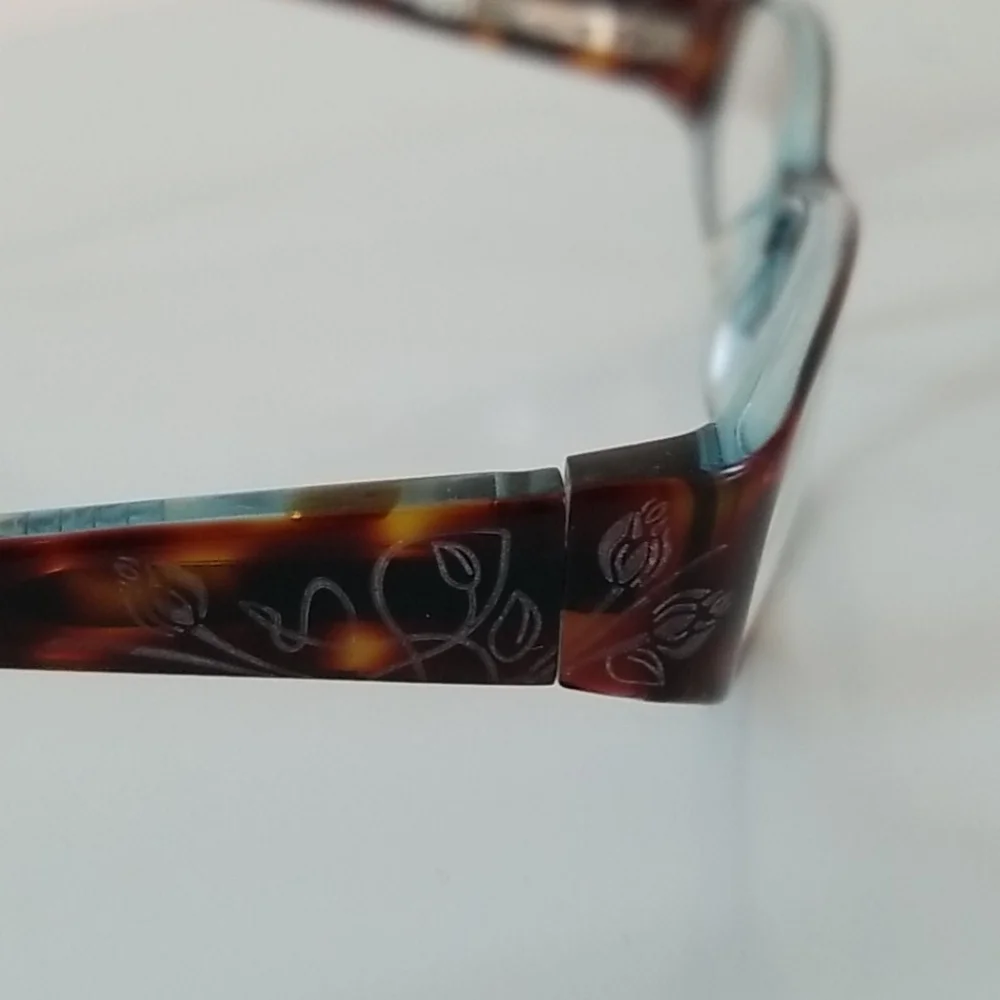 Bulova Galena Eyeglass Tortoise/Blue Frames